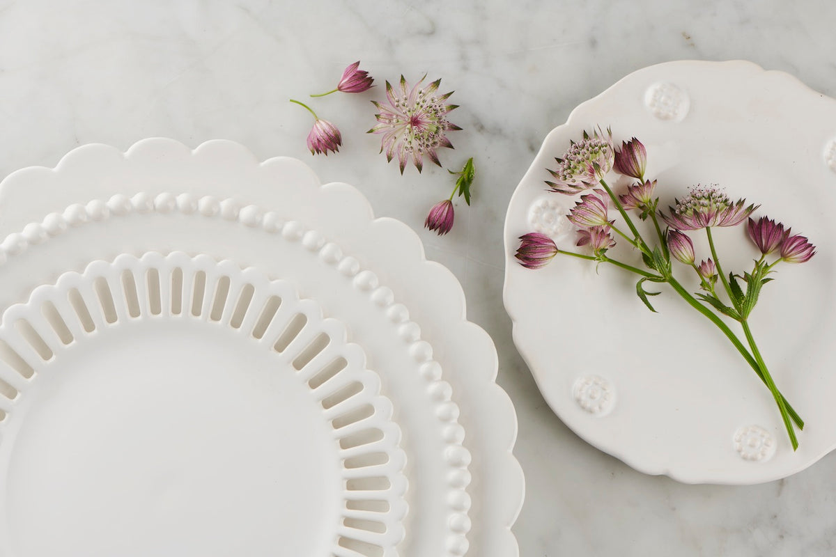 Bourg Joly Malicorne handmade plates. Handmade in Malicorne sur Sarthe since 1747