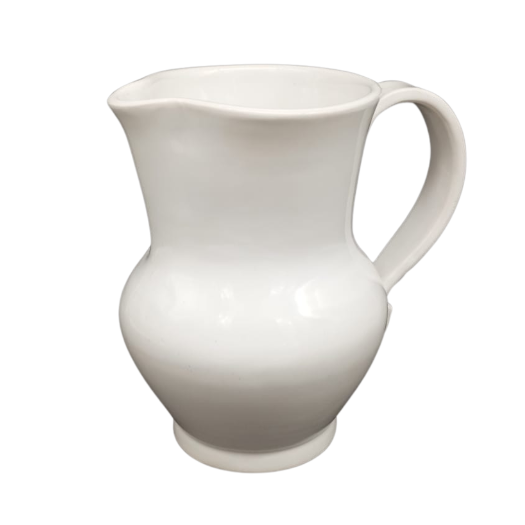 Uni Jug in plain white glaze