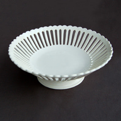 Bourg-Joly Martin straight openwork low footed basket