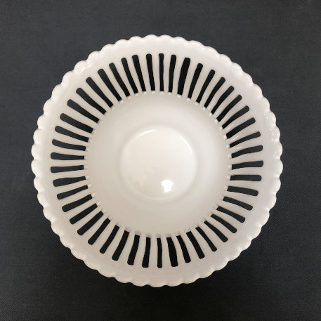Openwork earthenware planter top view