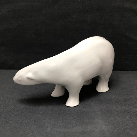 White Earthenware Pouplard Bear