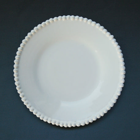 Pearls plate in white
