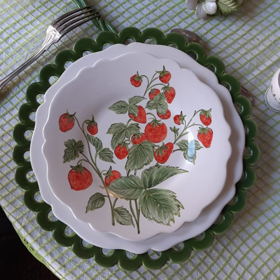Pouplard fraise feston plate