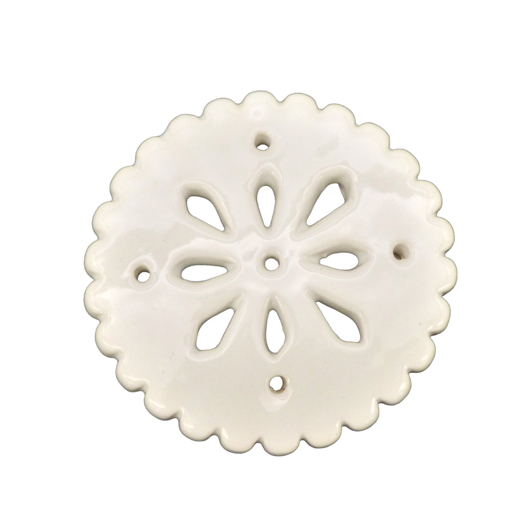Bourg-Joly openwork ornament in white