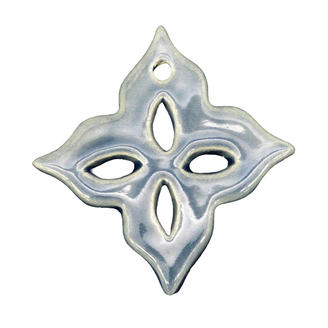 Earthenware Quatrefoil ornament