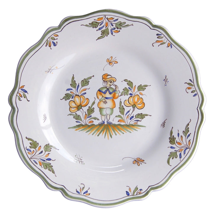 Feston plate with hand painted decoration Moustiers 4