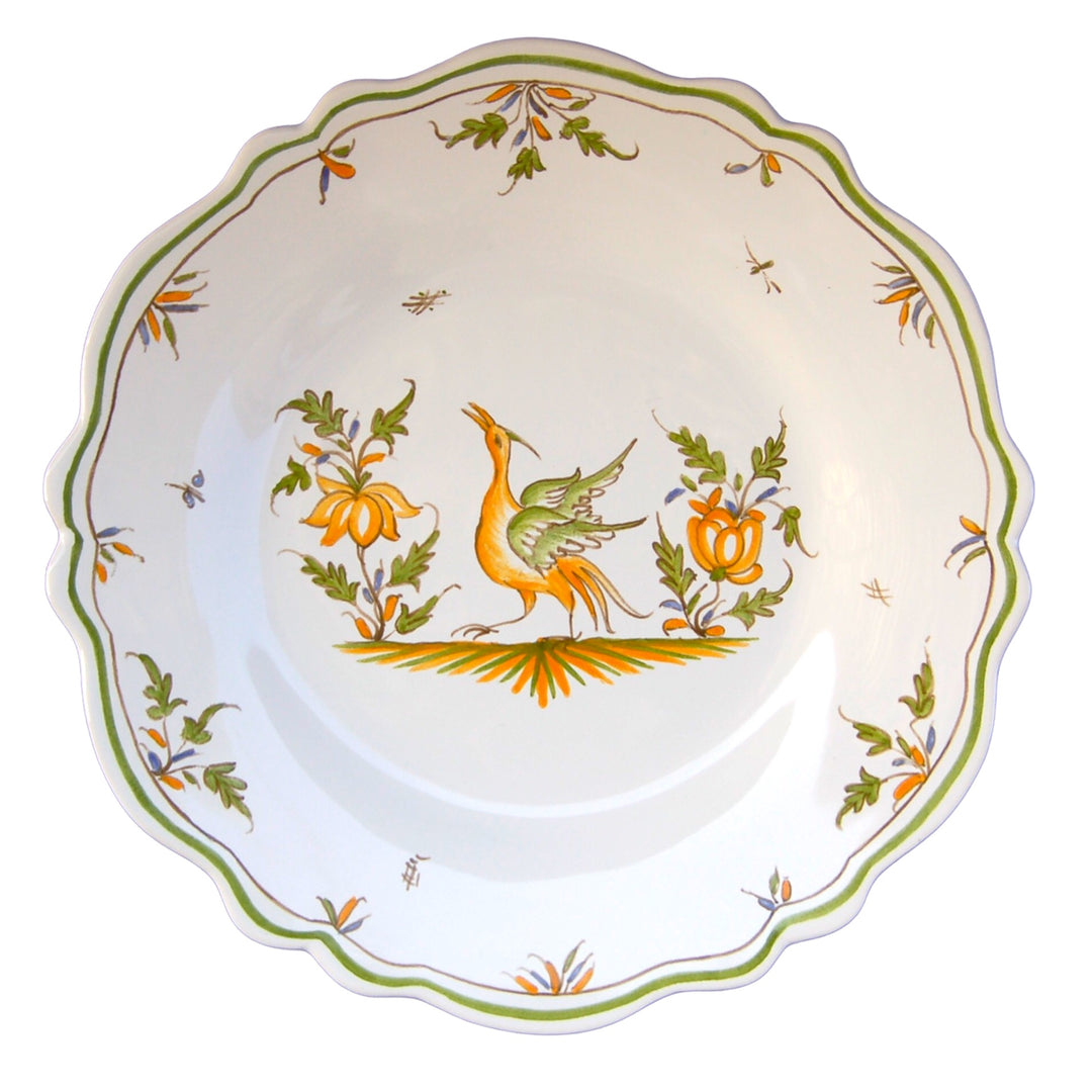 Feston plate with hand painted decoration Moustiers 15